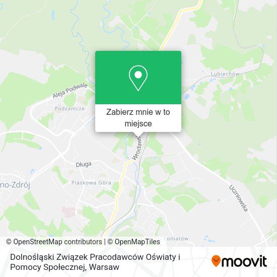 Mapa Dolnośląski Związek Pracodawców Oświaty i Pomocy Społecznej