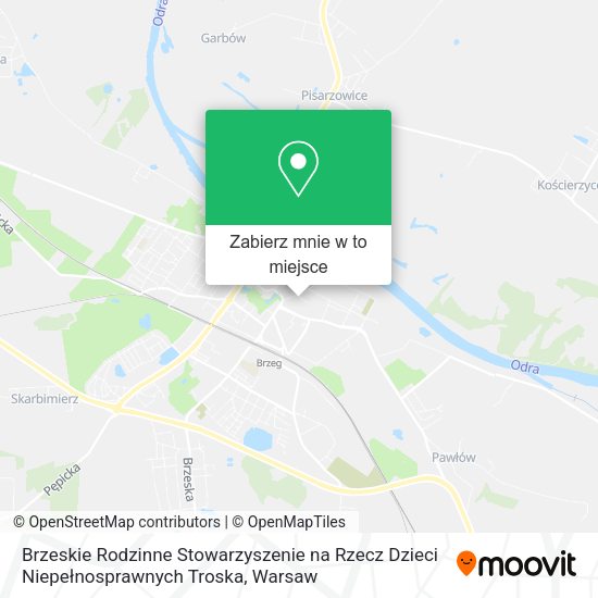 Mapa Brzeskie Rodzinne Stowarzyszenie na Rzecz Dzieci Niepełnosprawnych Troska