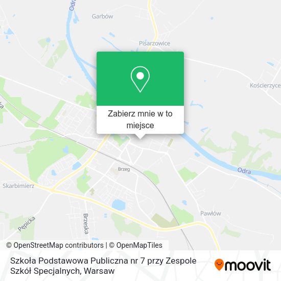 Mapa Szkoła Podstawowa Publiczna nr 7 przy Zespole Szkół Specjalnych