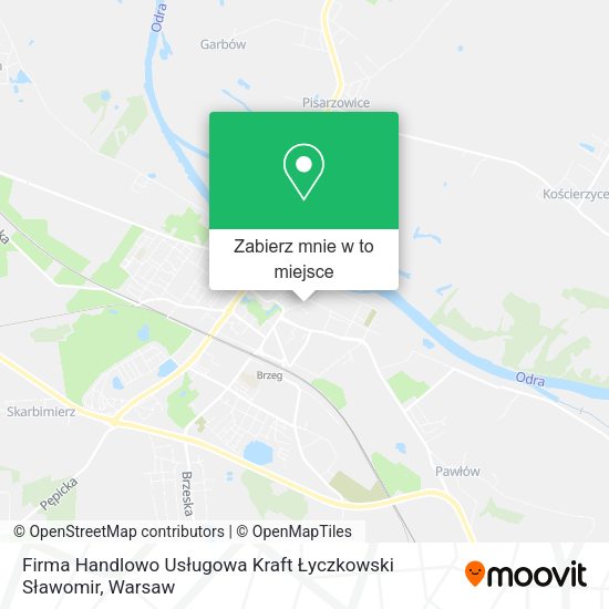 Mapa Firma Handlowo Usługowa Kraft Łyczkowski Sławomir