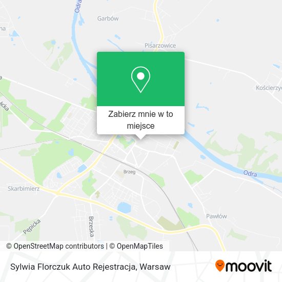 Mapa Sylwia Florczuk Auto Rejestracja