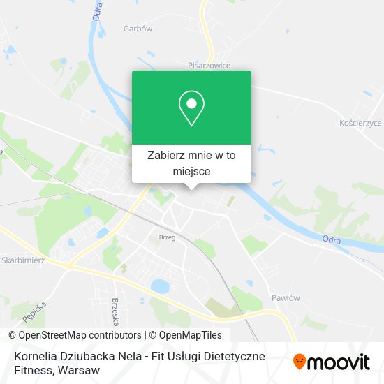 Mapa Kornelia Dziubacka Nela - Fit Usługi Dietetyczne Fitness