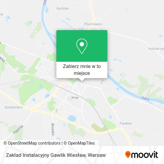 Mapa Zakład Instalacyjny Gawlik Wiesław