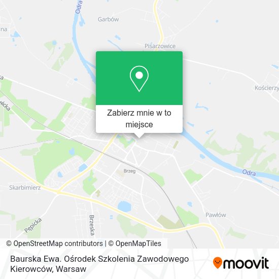 Mapa Baurska Ewa. Ośrodek Szkolenia Zawodowego Kierowców