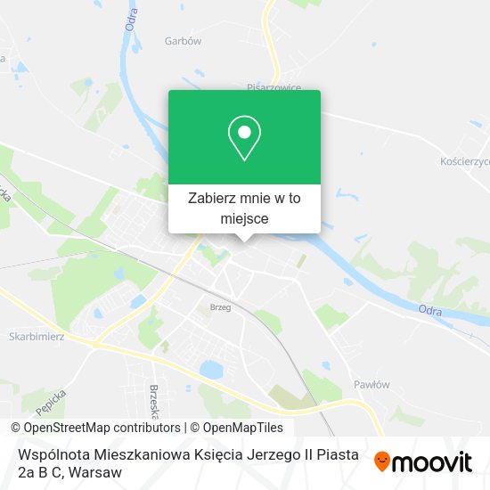 Mapa Wspólnota Mieszkaniowa Księcia Jerzego II Piasta 2a B C