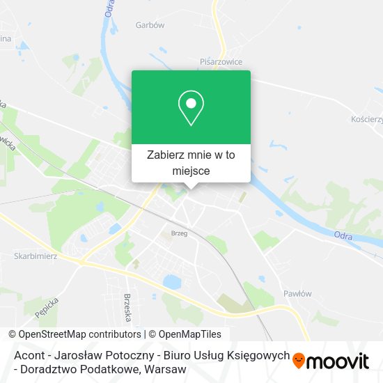 Mapa Acont - Jarosław Potoczny - Biuro Usług Księgowych - Doradztwo Podatkowe