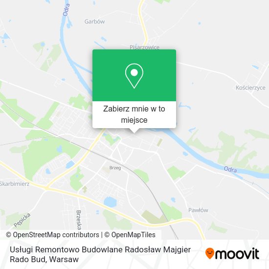 Mapa Usługi Remontowo Budowlane Radosław Majgier Rado Bud