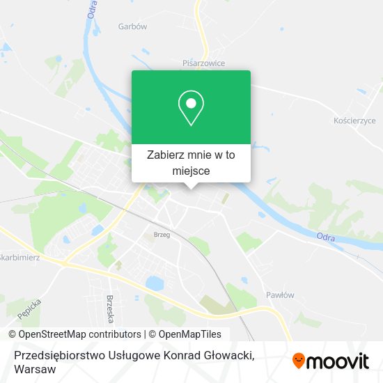 Mapa Przedsiębiorstwo Usługowe Konrad Głowacki