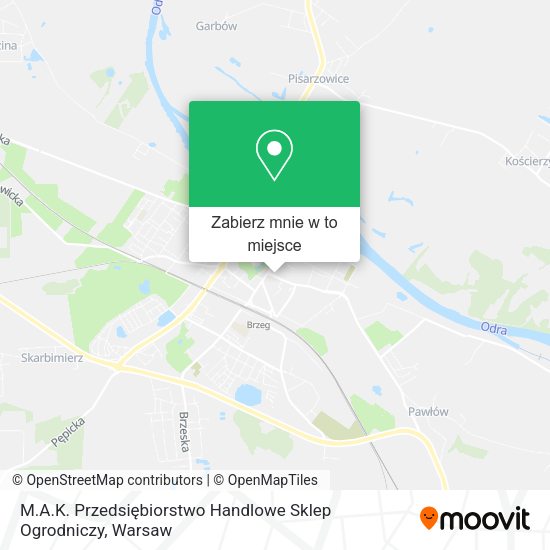 Mapa M.A.K. Przedsiębiorstwo Handlowe Sklep Ogrodniczy