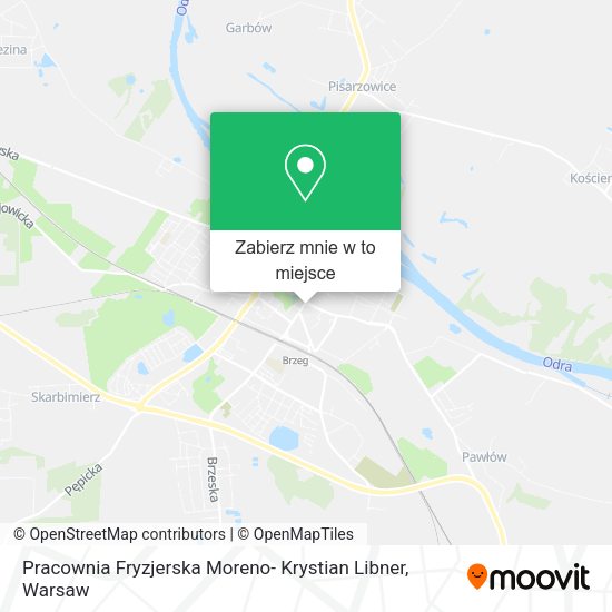 Mapa Pracownia Fryzjerska Moreno- Krystian Libner