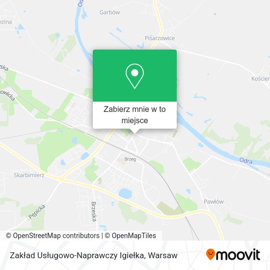 Mapa Zakład Usługowo-Naprawczy Igiełka