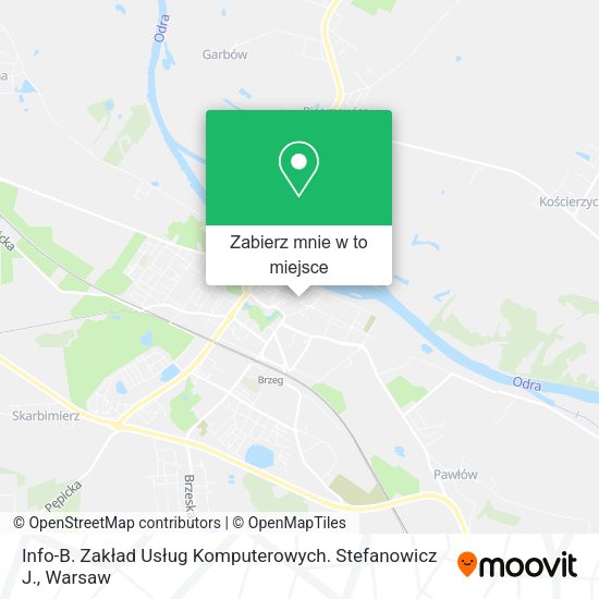 Mapa Info-B. Zakład Usług Komputerowych. Stefanowicz J.