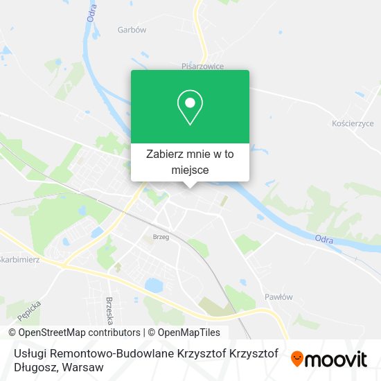 Mapa Usługi Remontowo-Budowlane Krzysztof Krzysztof Długosz