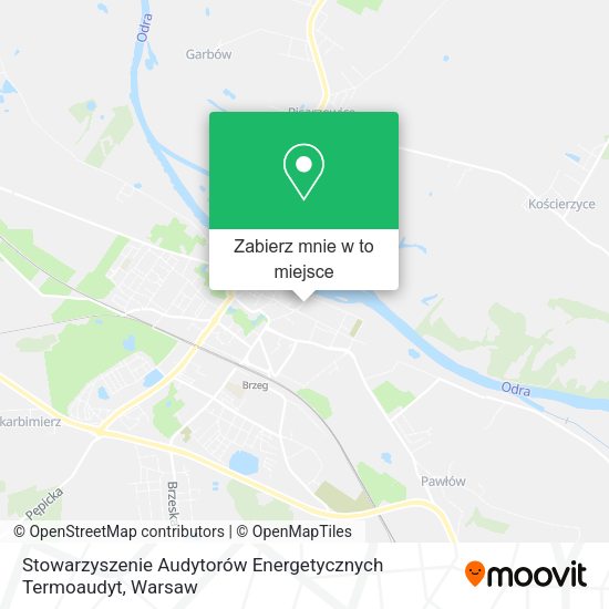 Mapa Stowarzyszenie Audytorów Energetycznych Termoaudyt