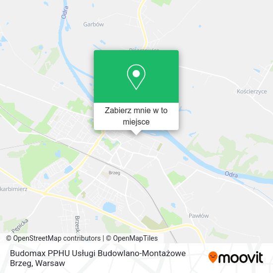 Mapa Budomax PPHU Usługi Budowlano-Montażowe Brzeg