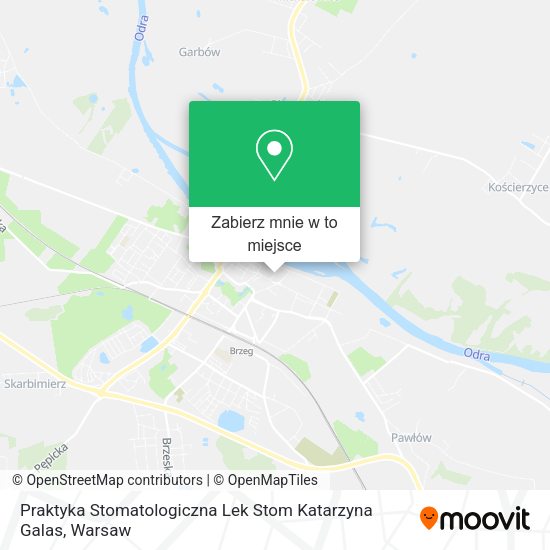 Mapa Praktyka Stomatologiczna Lek Stom Katarzyna Galas