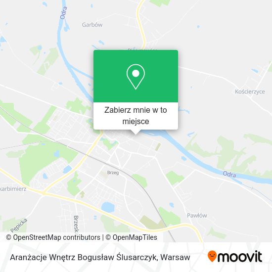 Mapa Aranżacje Wnętrz Bogusław Ślusarczyk