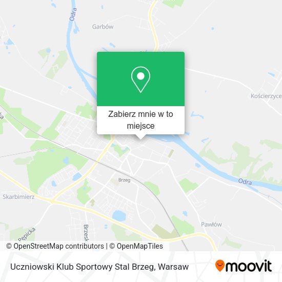 Mapa Uczniowski Klub Sportowy Stal Brzeg