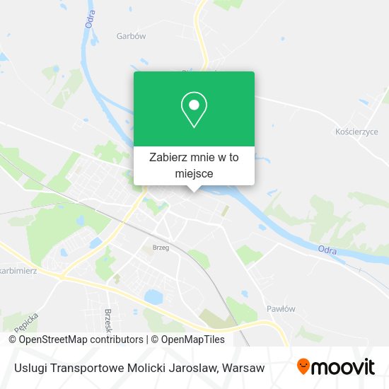 Mapa Uslugi Transportowe Molicki Jaroslaw