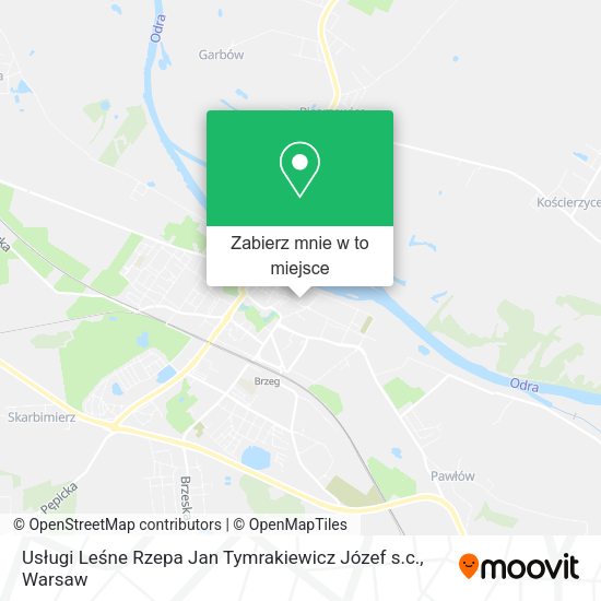 Mapa Usługi Leśne Rzepa Jan Tymrakiewicz Józef s.c.