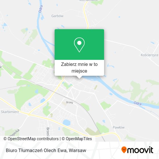 Mapa Biuro Tłumaczeń Olech Ewa