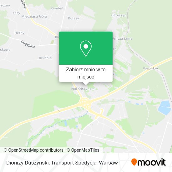 Mapa Dionizy Duszyński, Transport Spedycja