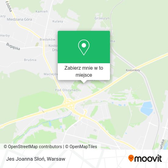 Mapa Jes Joanna Słoń