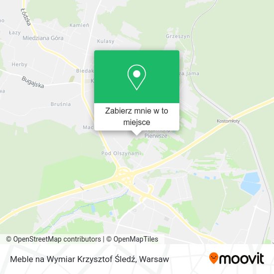 Mapa Meble na Wymiar Krzysztof Śledź