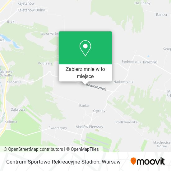 Mapa Centrum Sportowo Rekreacyjne Stadion