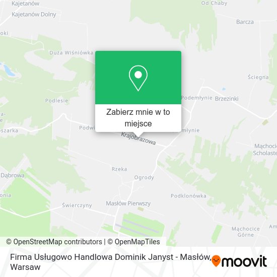 Mapa Firma Usługowo Handlowa Dominik Janyst - Masłów