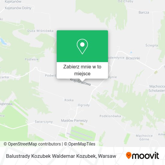 Mapa Balustrady Kozubek Waldemar Kozubek