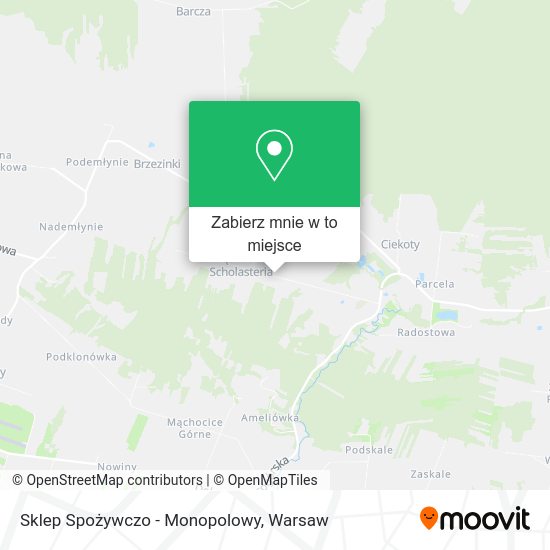 Mapa Sklep Spożywczo - Monopolowy