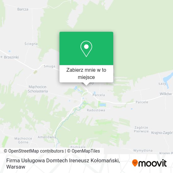 Mapa Firma Usługowa Domtech Ireneusz Kołomański