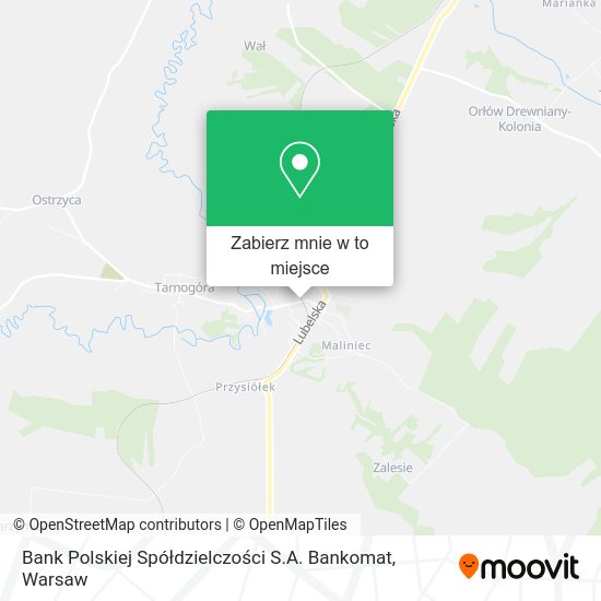 Mapa Bank Polskiej Spółdzielczości S.A. Bankomat