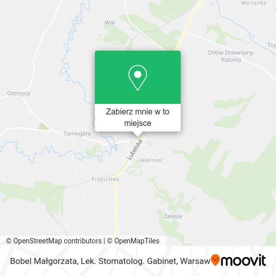 Mapa Bobel Małgorzata, Lek. Stomatolog. Gabinet