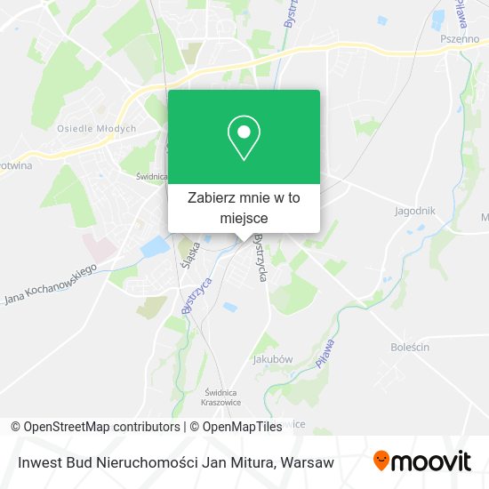 Mapa Inwest Bud Nieruchomości Jan Mitura