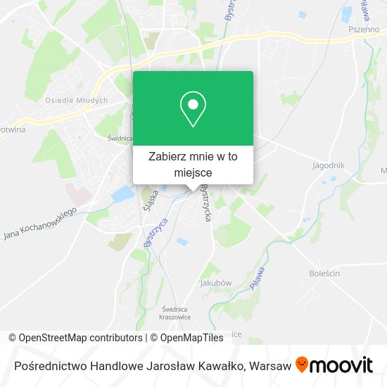 Mapa Pośrednictwo Handlowe Jarosław Kawałko