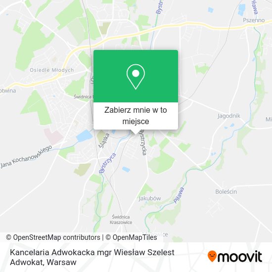 Mapa Kancelaria Adwokacka mgr Wiesław Szelest Adwokat