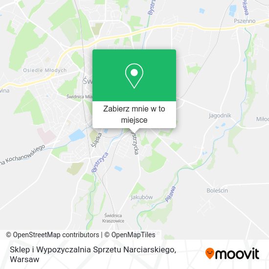 Mapa Sklep i Wypozyczalnia Sprzetu Narciarskiego