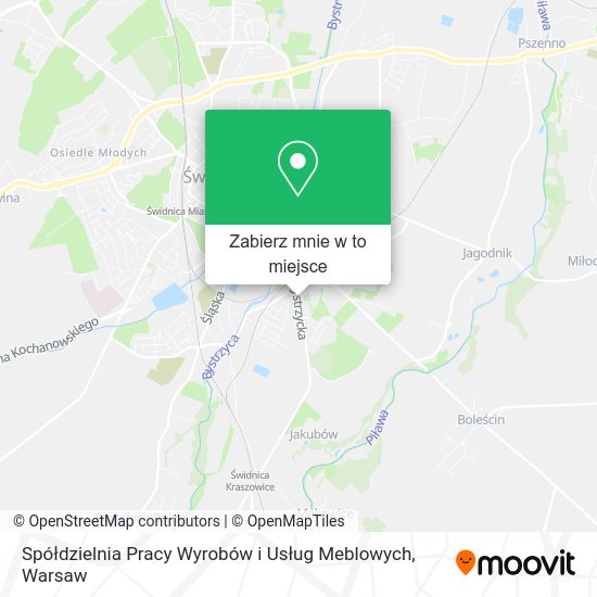 Mapa Spółdzielnia Pracy Wyrobów i Usług Meblowych