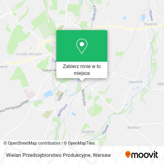 Mapa Wielan Przedsiębiorstwo Produkcyjne