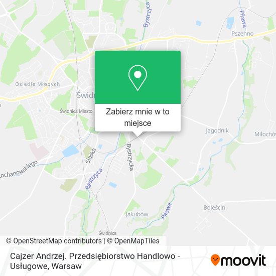 Mapa Cajzer Andrzej. Przedsiębiorstwo Handlowo - Usługowe