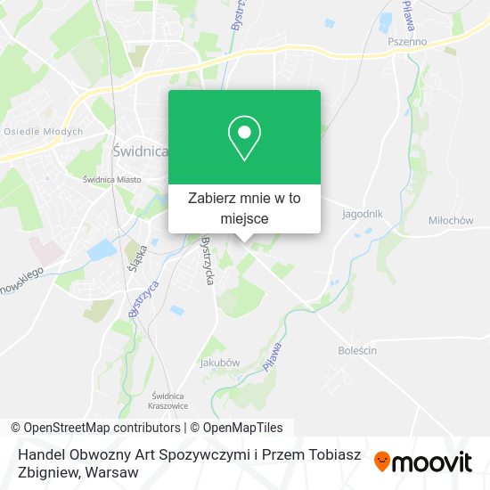 Mapa Handel Obwozny Art Spozywczymi i Przem Tobiasz Zbigniew