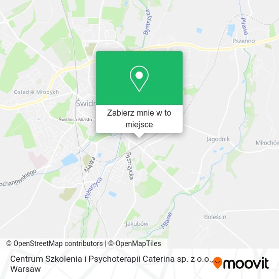 Mapa Centrum Szkolenia i Psychoterapii Caterina sp. z o.o.