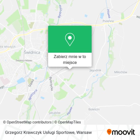 Mapa Grzegorz Krawczyk Usługi Sportowe