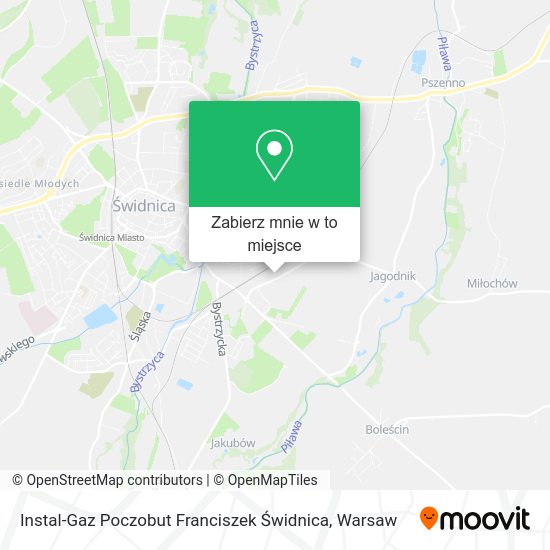 Mapa Instal-Gaz Poczobut Franciszek Świdnica