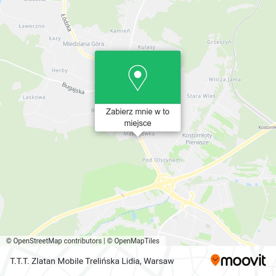 Mapa T.T.T. Zlatan Mobile Trelińska Lidia