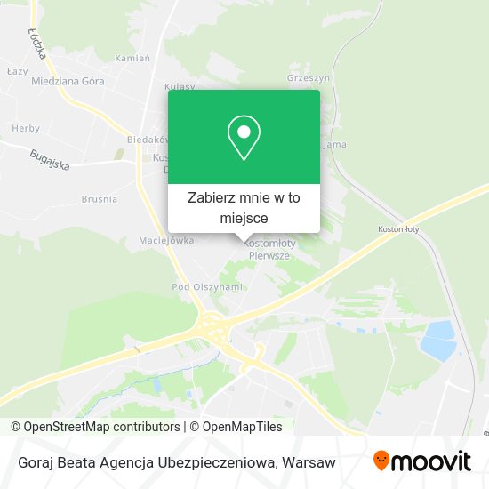 Mapa Goraj Beata Agencja Ubezpieczeniowa