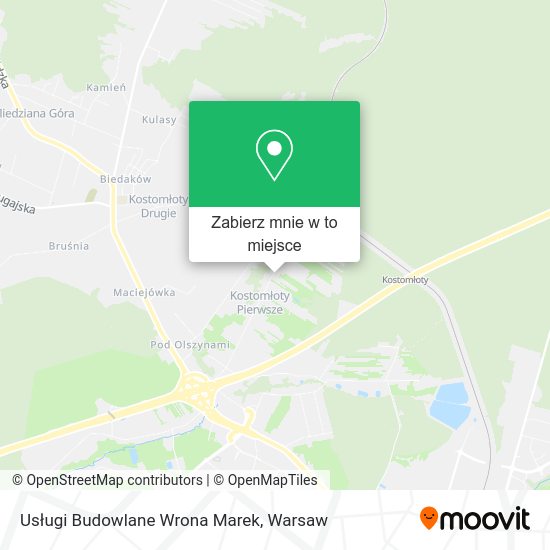 Mapa Usługi Budowlane Wrona Marek