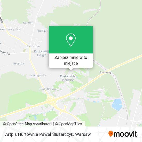 Mapa Artpis Hurtownia Paweł Ślusarczyk